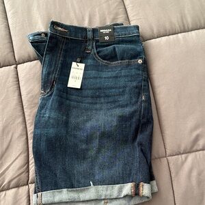 Express Indigo Denim Shorts